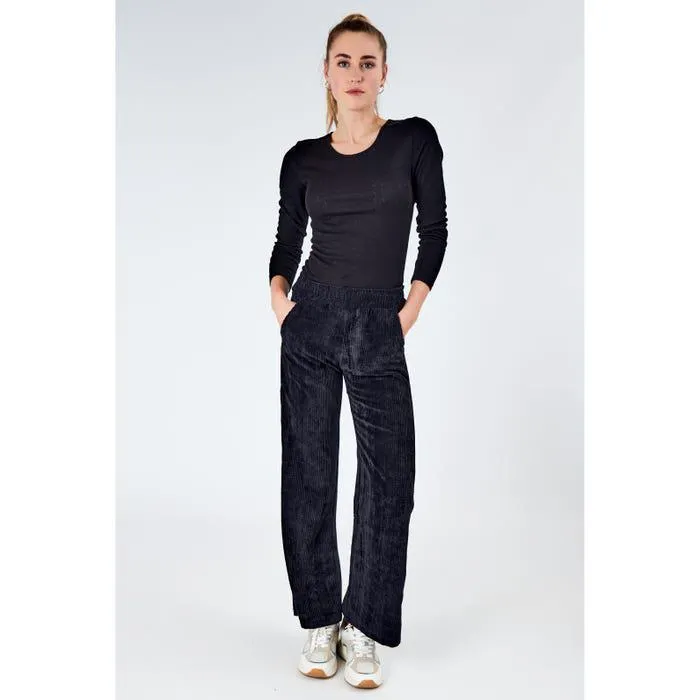 Broek corduroy effen