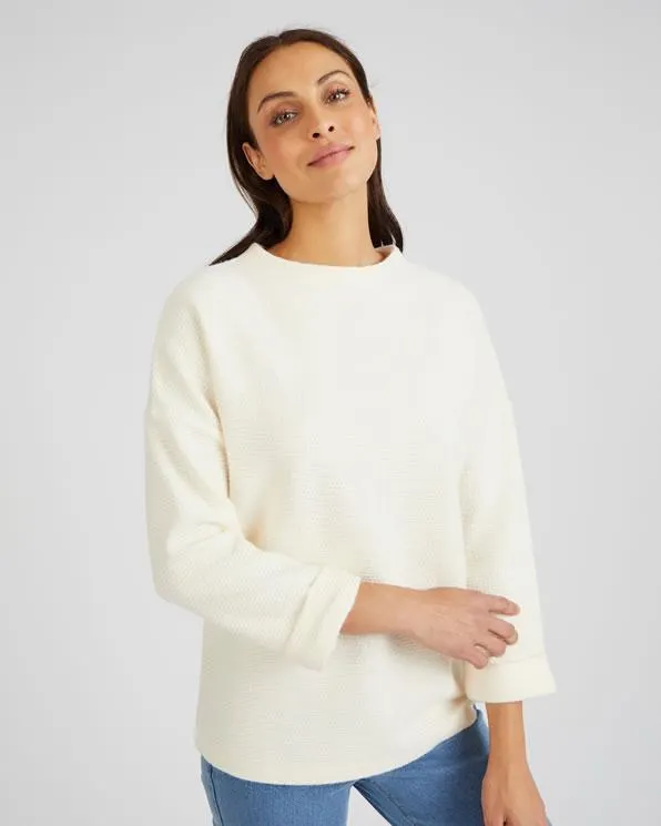 T-shirt warm tricot jacquard