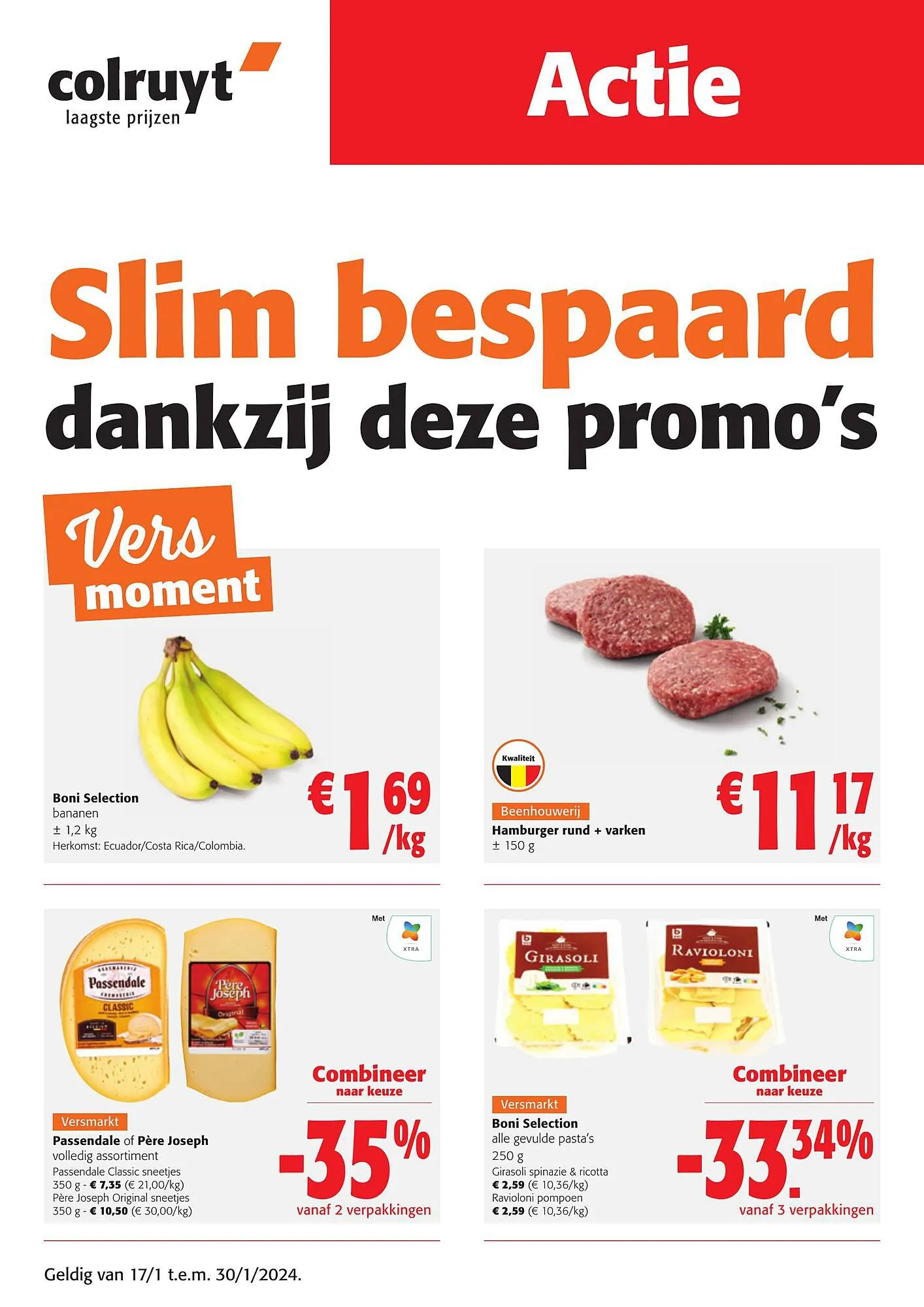 Colruyt folder van 17 januari tot 30 januari 2024 - folder pagina 1