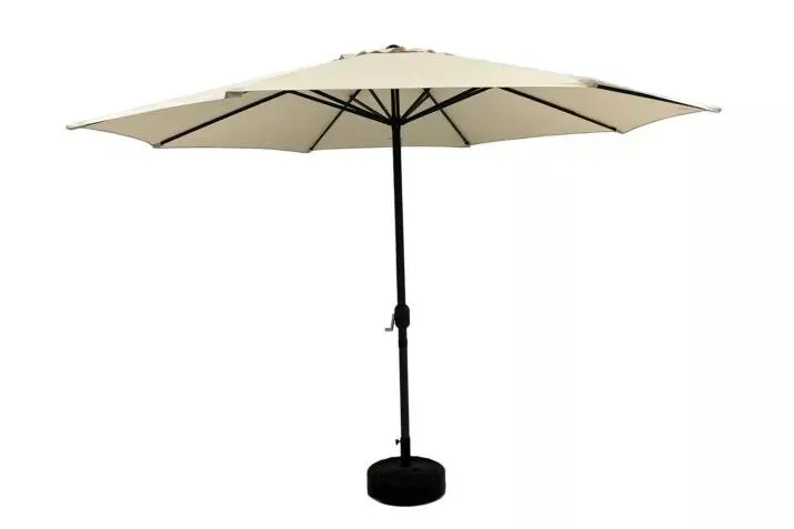 Parasol Nerissa Ø350cm beige met beschermhoes
