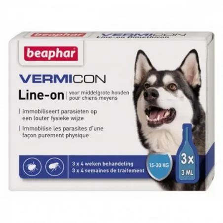 Beaphar Vermicon Line-On Chien Moyen 3 X 3Ml