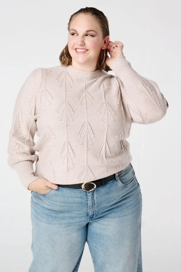 Gebreide trui met patroon