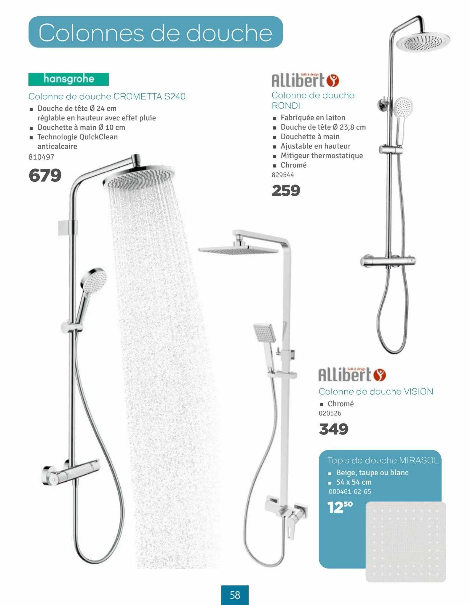 Mr Bricolage Magazine Sanitair van 11 september tot 28 september 2023 - folder pagina 58