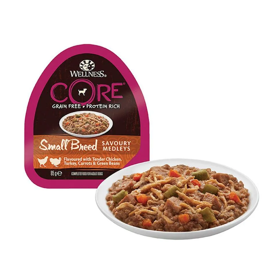 Wellness CORE sav. medley small chicken/turkey 85g