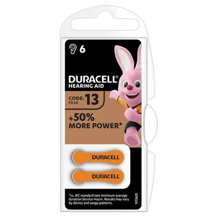 Duracell 13 Knoopcel Zinc Air Oranje