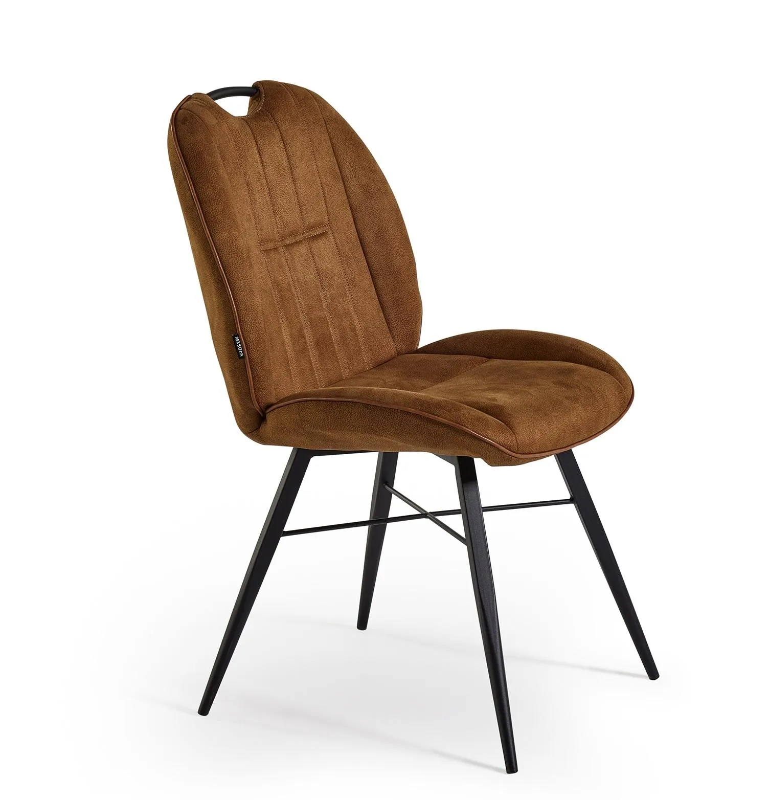 Eetkamerstoel met handvat - cognac