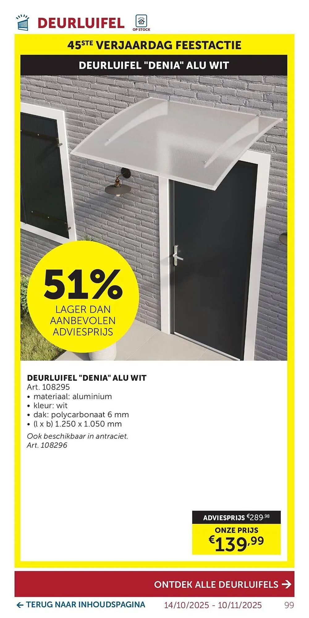 Zelfbouwmarkt folder van 14 oktober tot 10 november 2025 - folder pagina 99