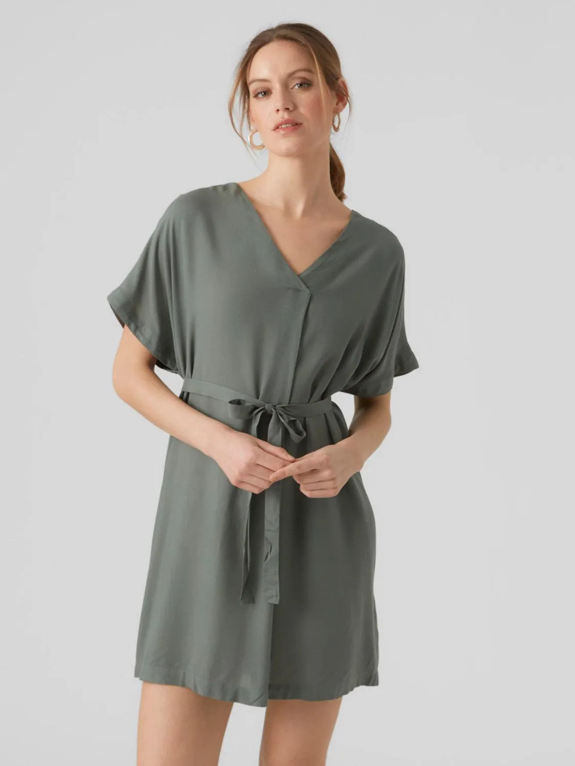 V-Hals Wijde mouwen Tuniek