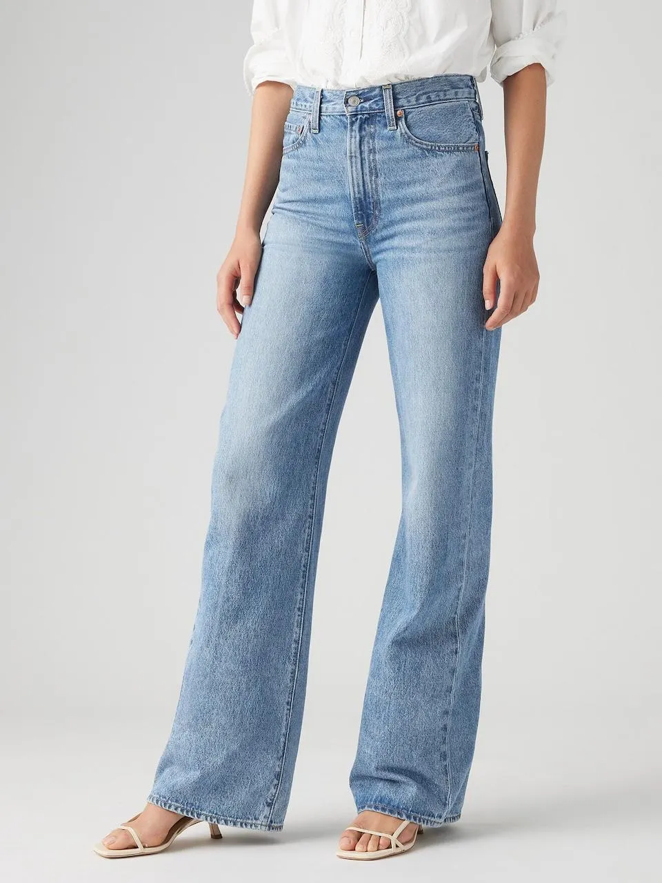 LEVI'S ® Baggy Jeans 'Ribcage Wide Leg ' in Blauw Denim