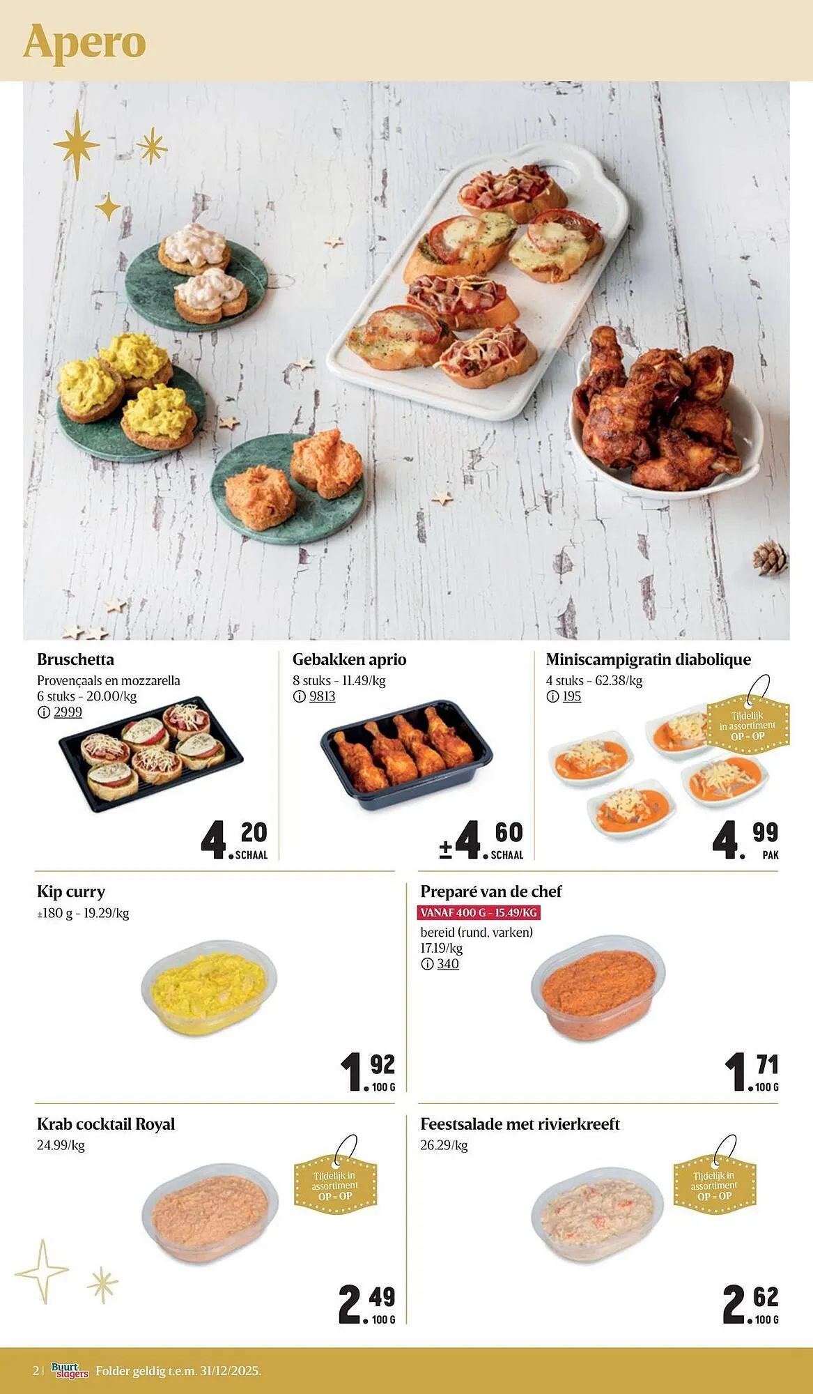 Buurtslagers folder van 2 december tot 31 december 2025 - folder pagina 2