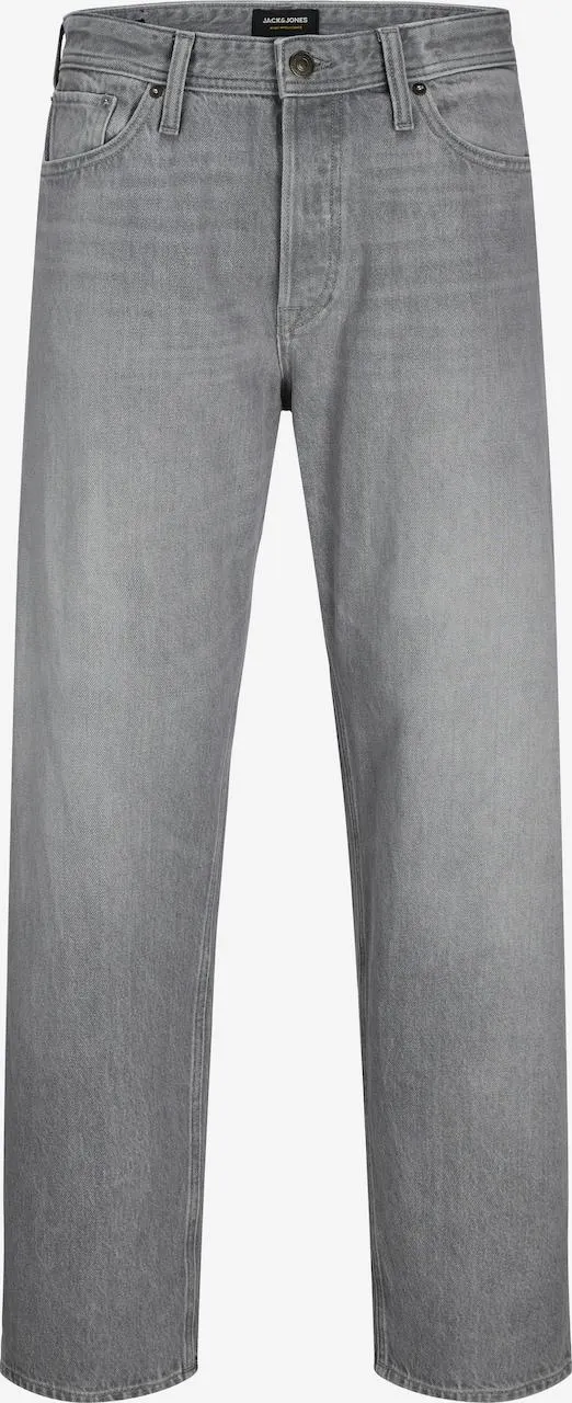 JACK & JONES Loosefit Jeans 'JJIEddie JJOriginal' in Grey Denim