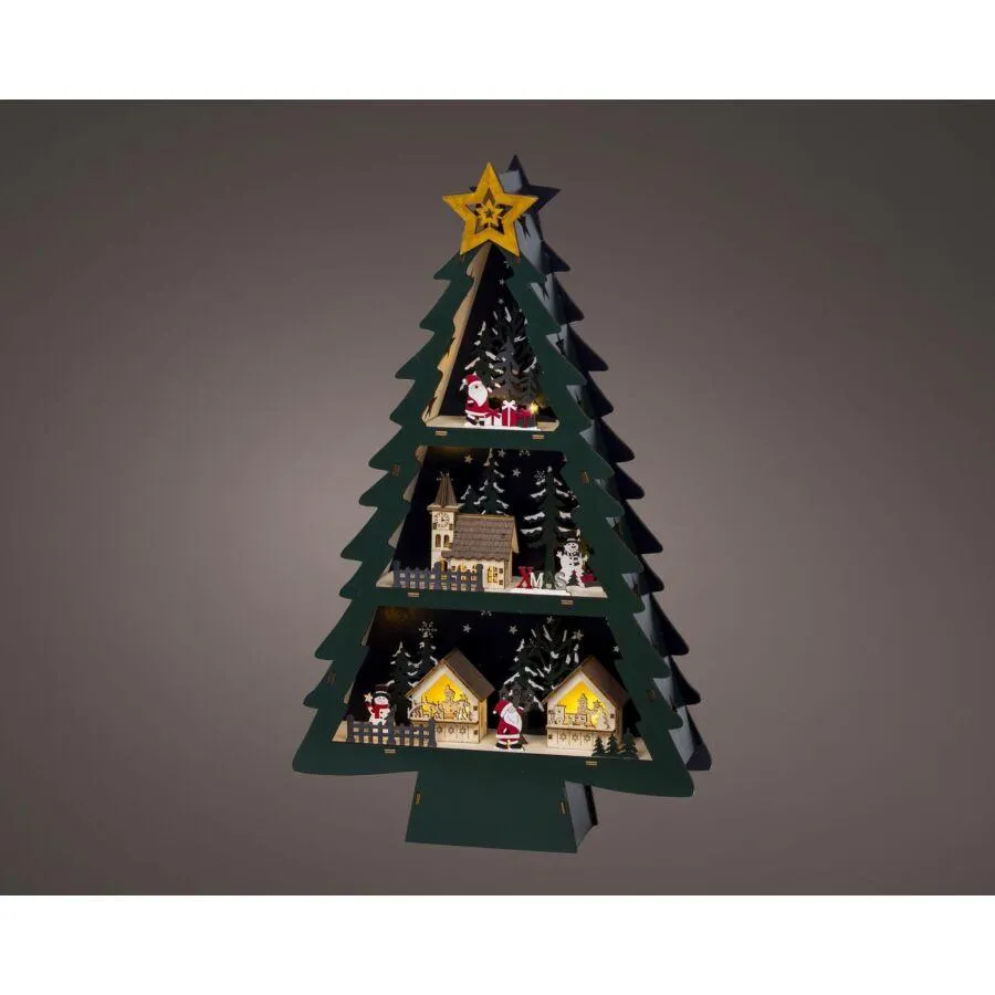 LED Scenery Triplex Steady Binnen 9 cm - Sfeervolle Verlichting voor de Feestdagen