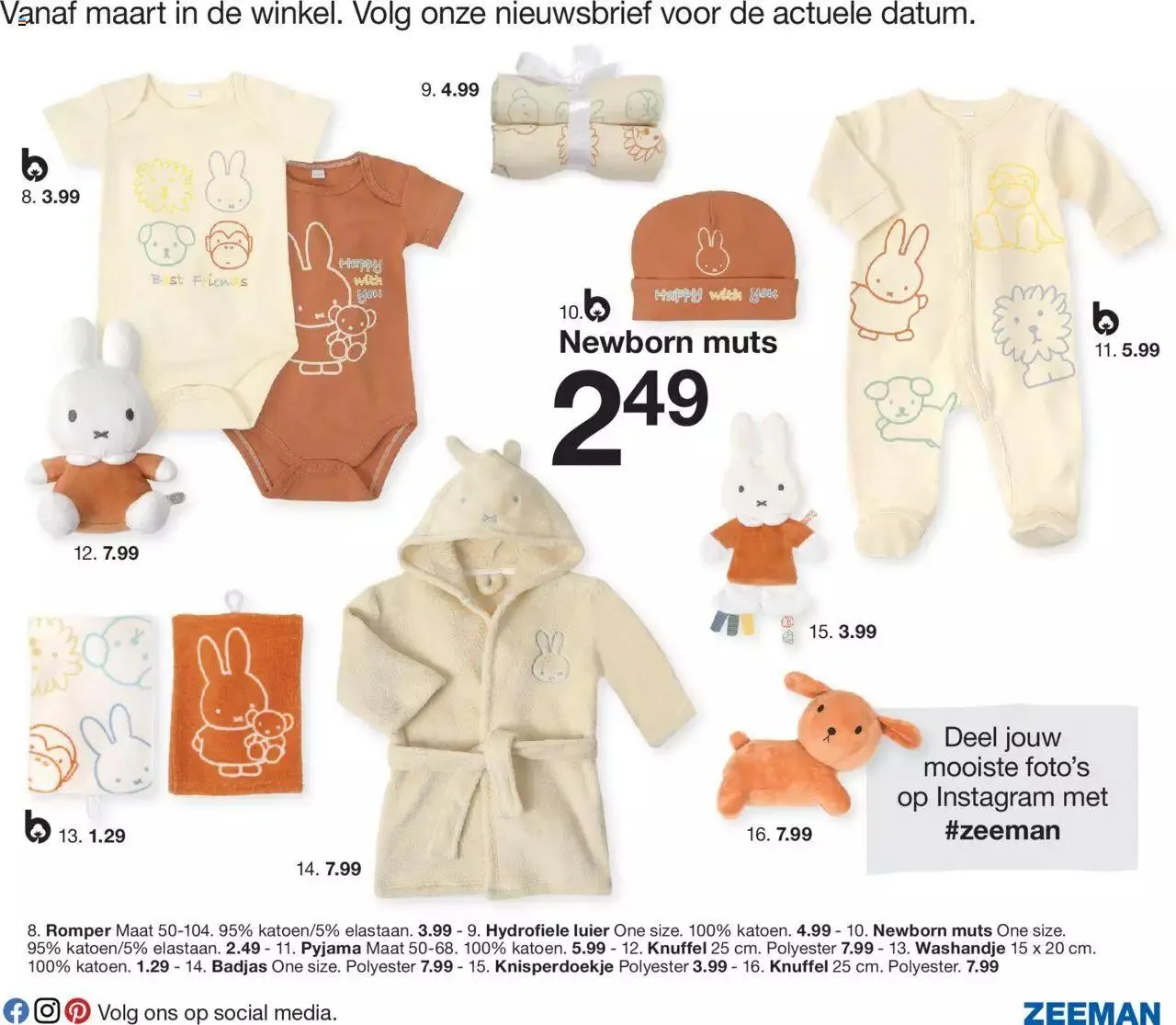 Zeeman babycollectie folder van 1 januari tot 31 december 2023 - folder pagina 13