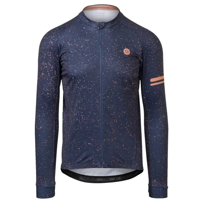 Splatter Fietsshirt Lange Mouwen Trend Heren