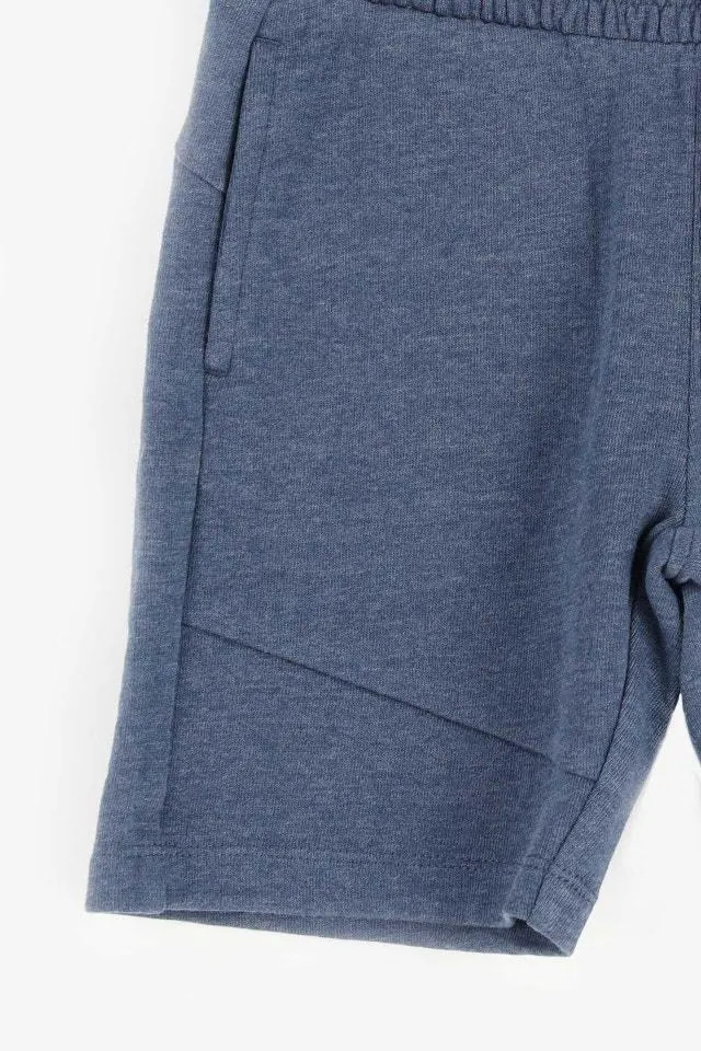 Marineblauwe joggingshort