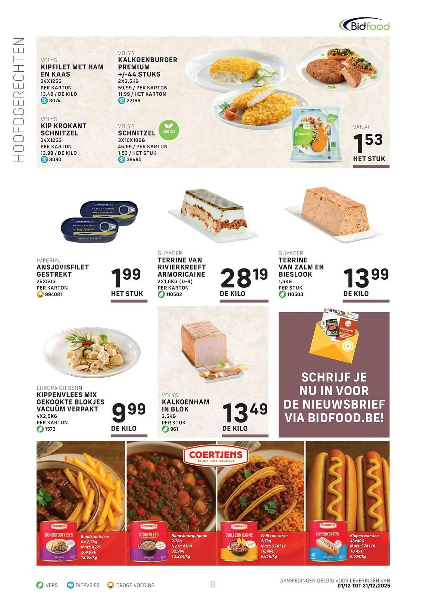 Bidfood magazine van 2 december tot 31 december 2025 - folder pagina 8
