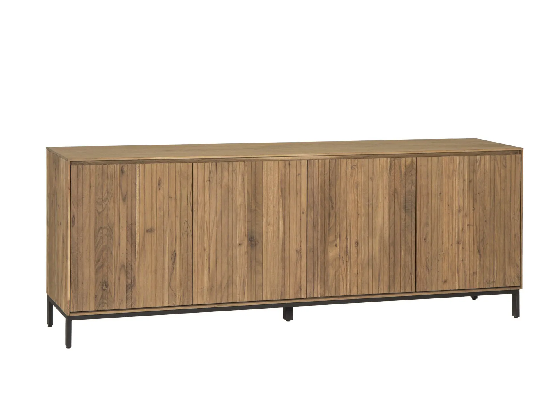 Dressoir Aquilano 225cm - acacia massief & decor - naturel