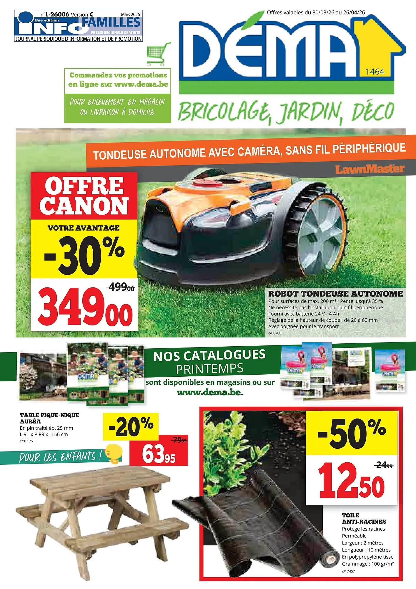 Dema folder van 30 maart tot 26 april 2026 - folder pagina 1