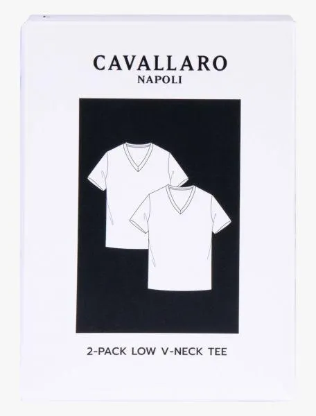 V-Neck Low 2-pack Wit