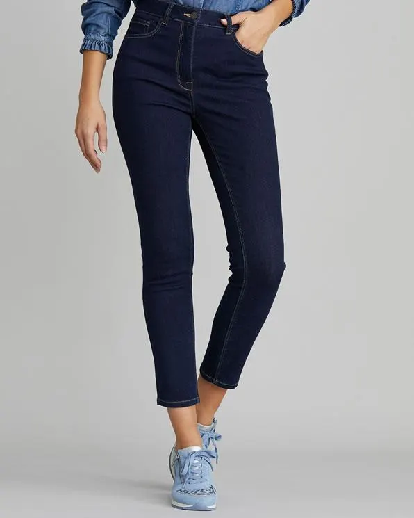 Jeans slim fit 7/8-broek 5 zakken Perfect Fit by Damart