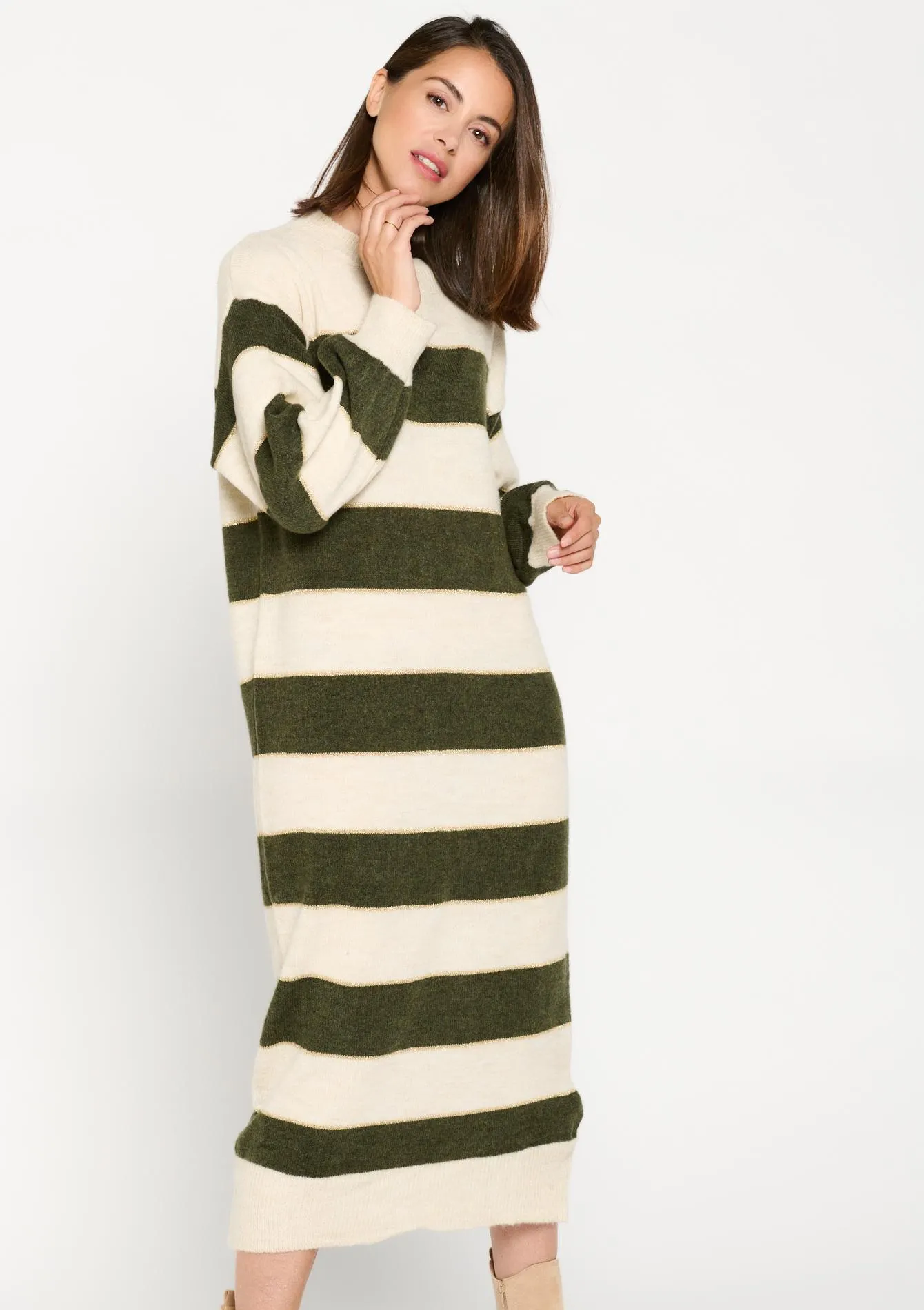 Striped pullover dress