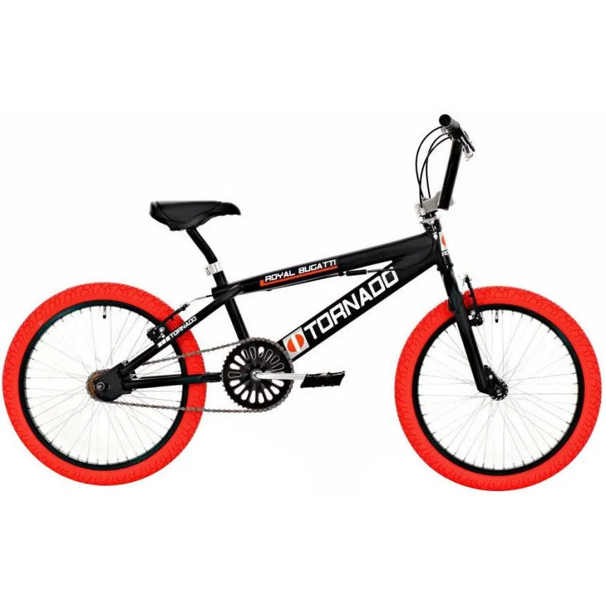 Tornado 20 Inch 31 cm Unisex V-Brakes Zwart Rood
