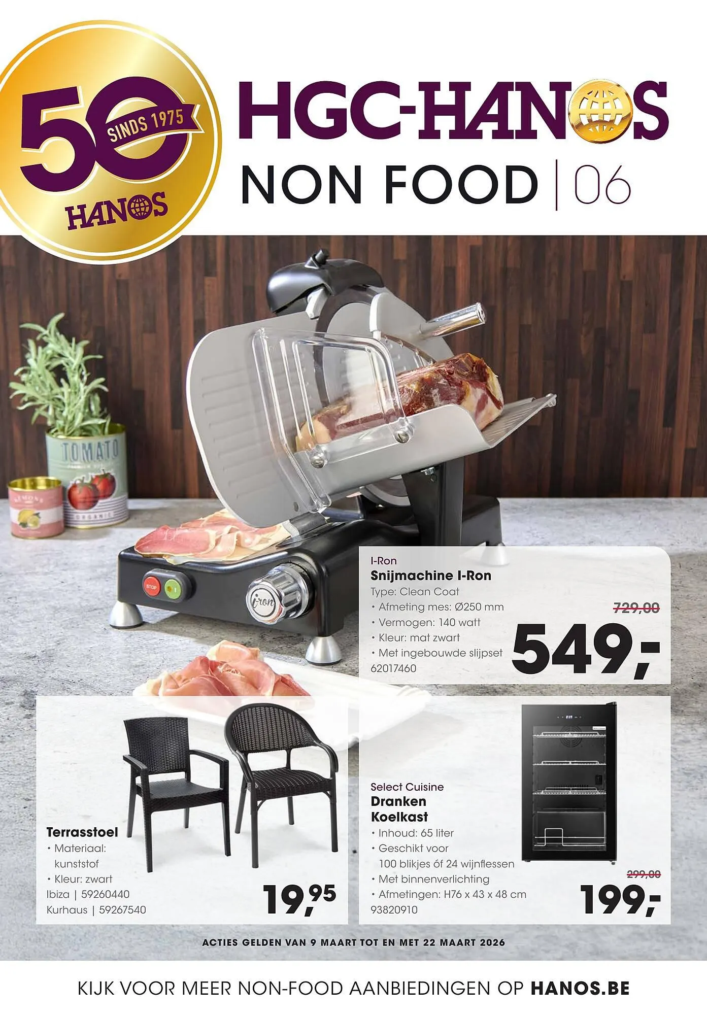 Hanos folder van 9 maart tot 22 maart 2026 - folder pagina 1