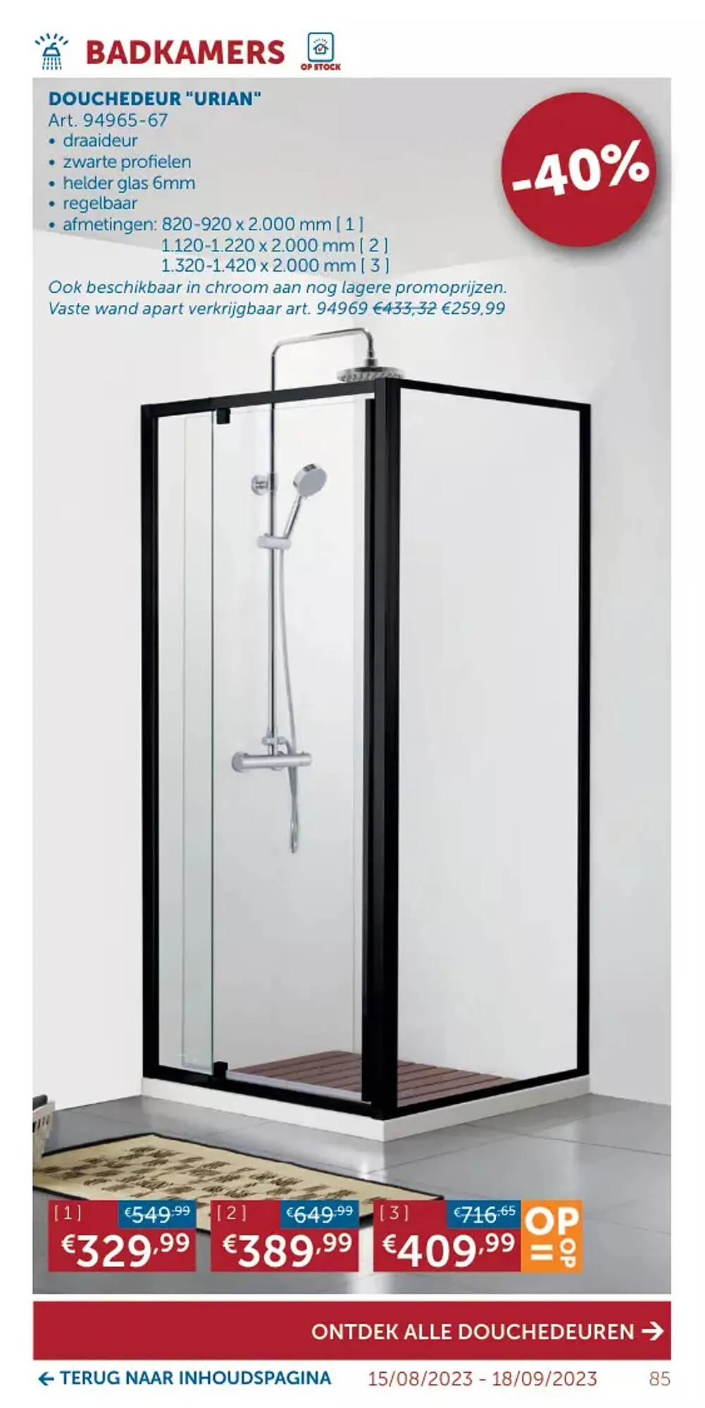 Zelfbouwmarkt folder van 15 augustus tot 18 september 2023 - folder pagina 85