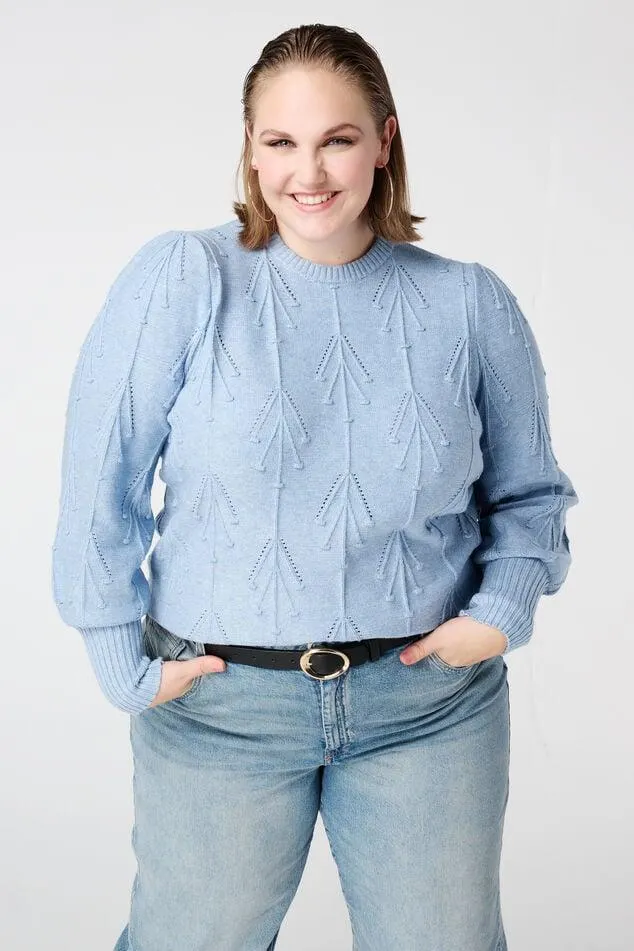 Gebreide trui met patroon