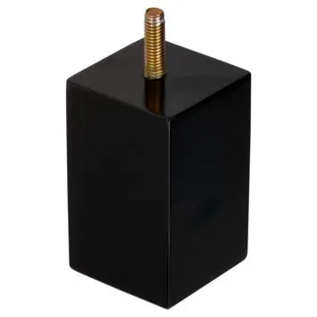 Duraline meubelpoot zwart hout 5x5x8 cm
