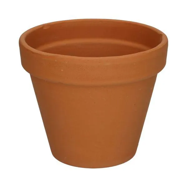 Bloempot met rand, terracotta, Ø 13,5 cm