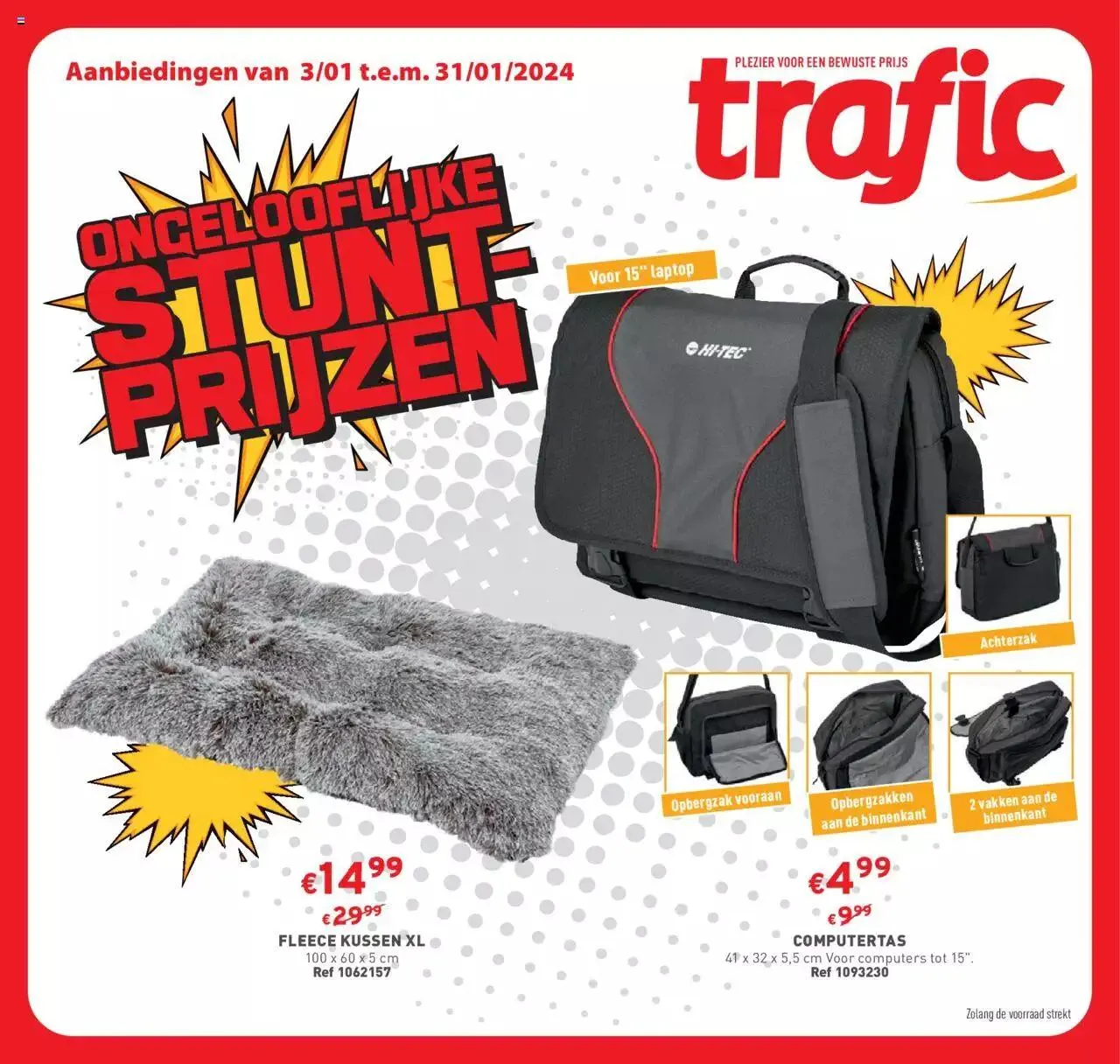 Trafic folder van 31 januari tot 8 januari 2024 - folder pagina