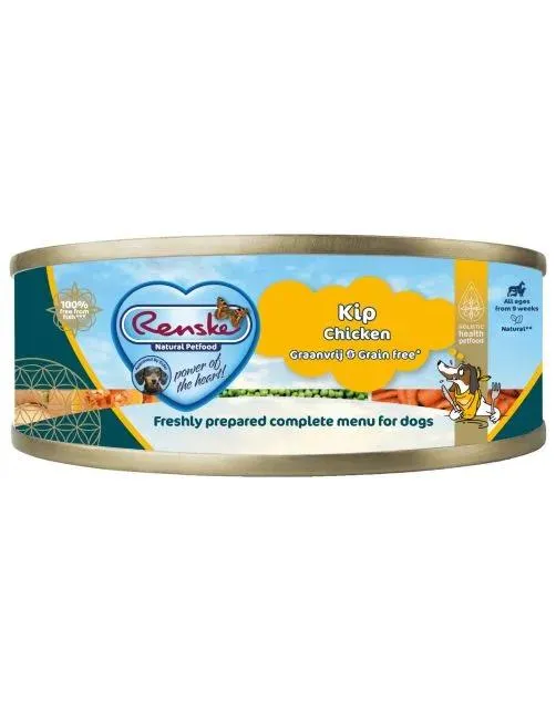 Renske Blik Vers Gestoomd Graanvrij 95 g - Hondenvoer