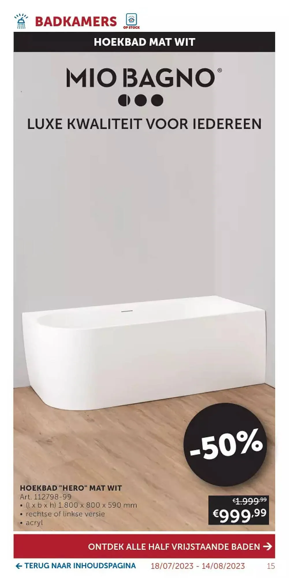 Zelfbouwmarkt folder van 18 juli tot 14 augustus 2023 - folder pagina 15