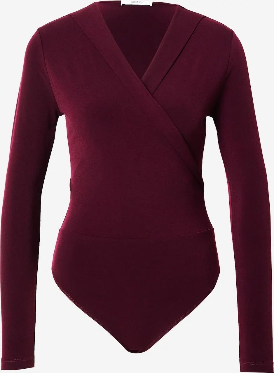 ABOUT YOU Shirt body 'Isa' in Bordeaux