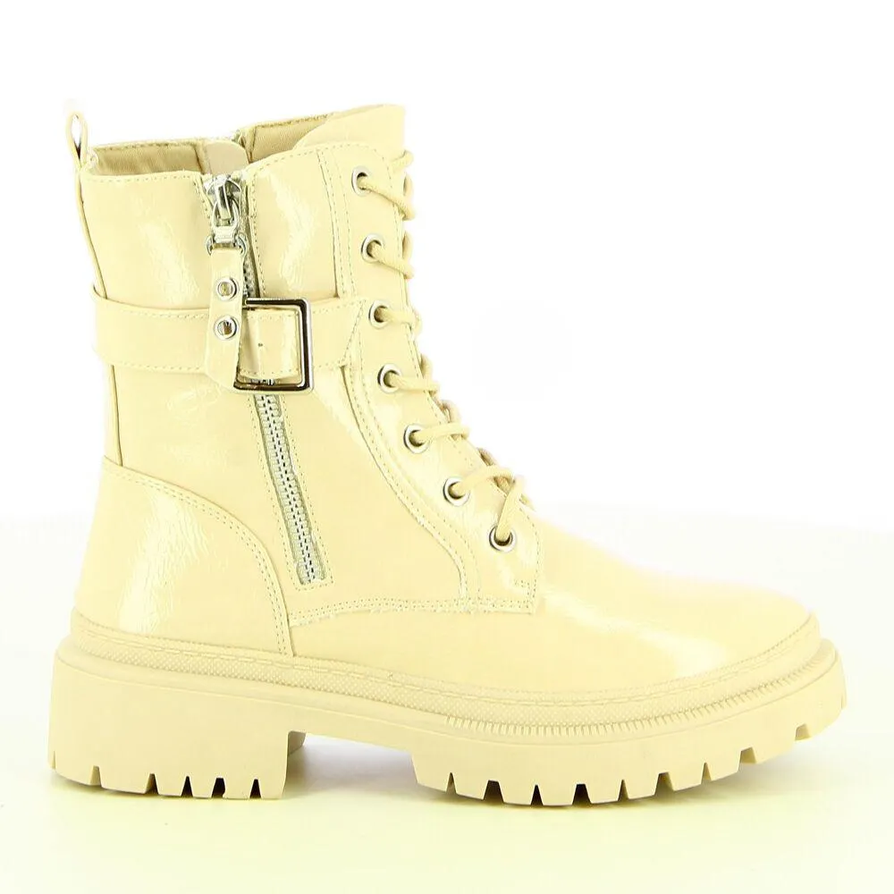 Ken Shoe Fashion - Beige/Vernis - Boots