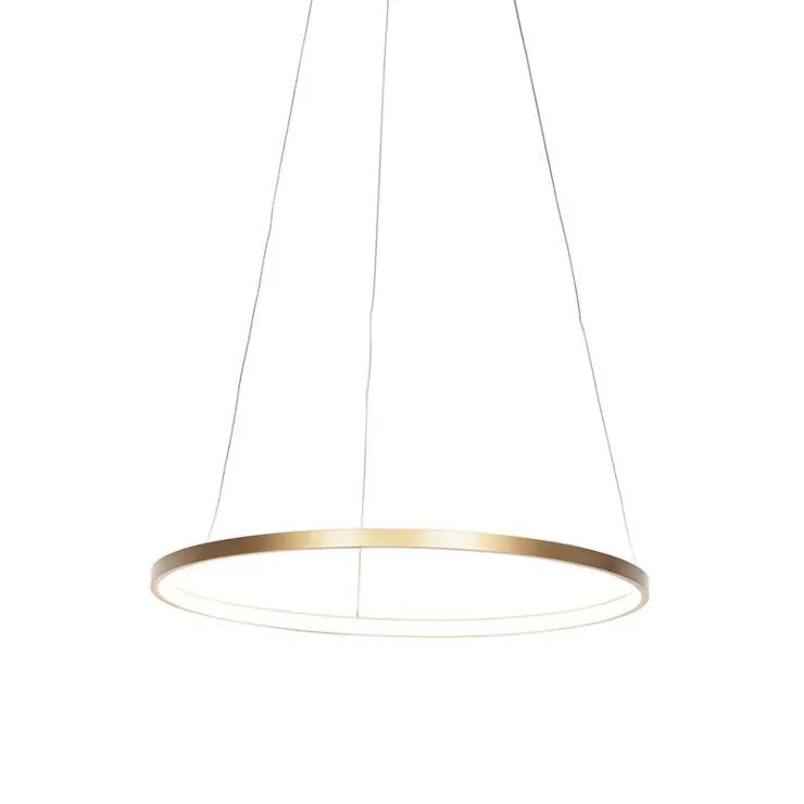 Moderne ring hanglamp goud 60 cm incl. LED - Anella