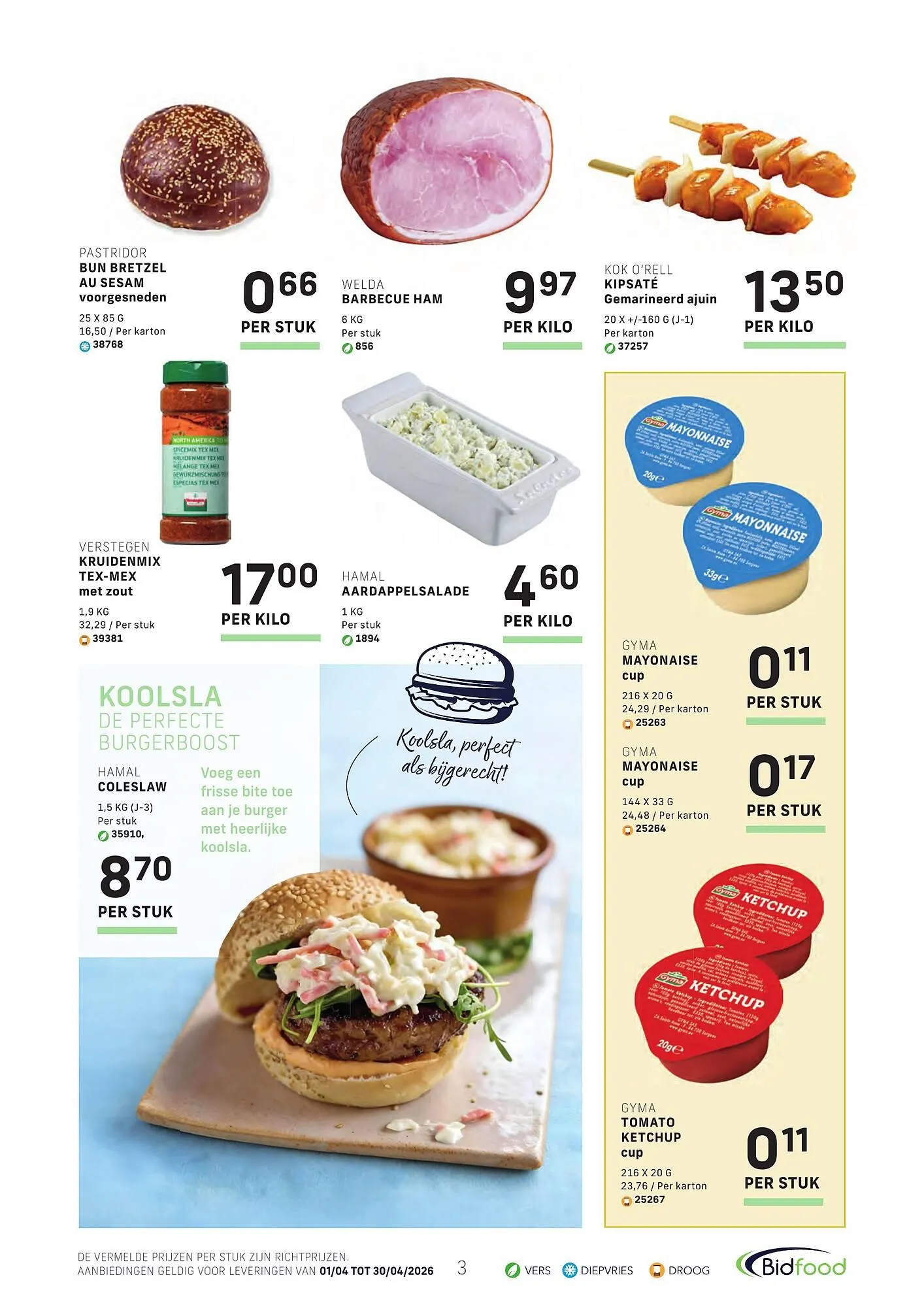 Bidfood folder van 1 april tot 30 april 2026 - folder pagina 3