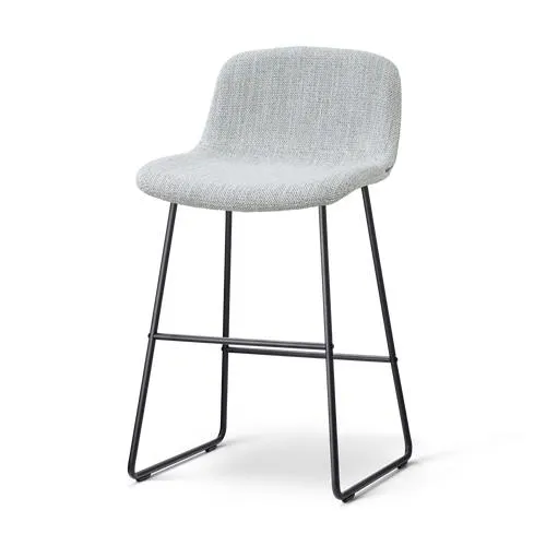 Nolon Nino-Mats barkruk grijs melange - zwart onderstel - 65 cm