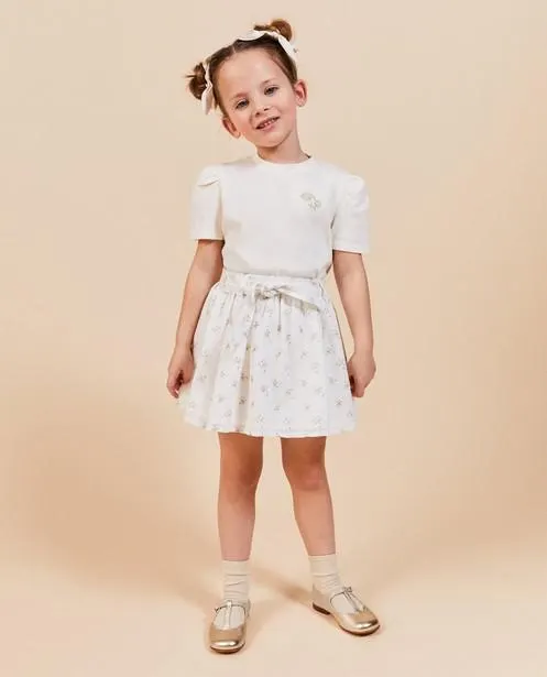 Rok met borduursel, communie