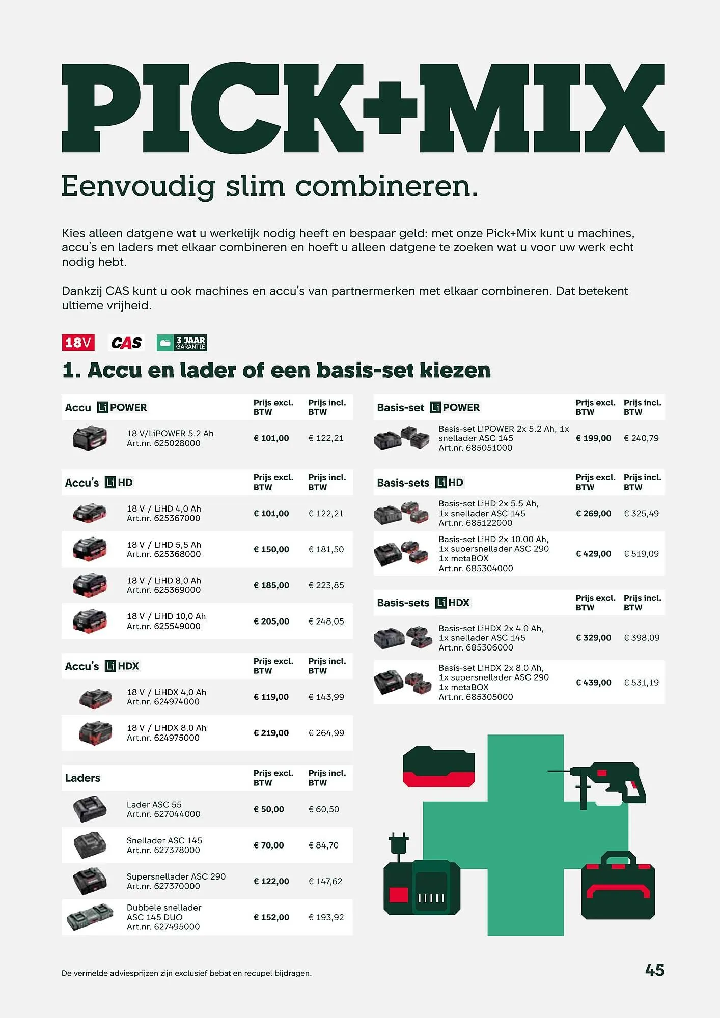 Metabo folder van 17 september tot 31 maart 2026 - folder pagina 45