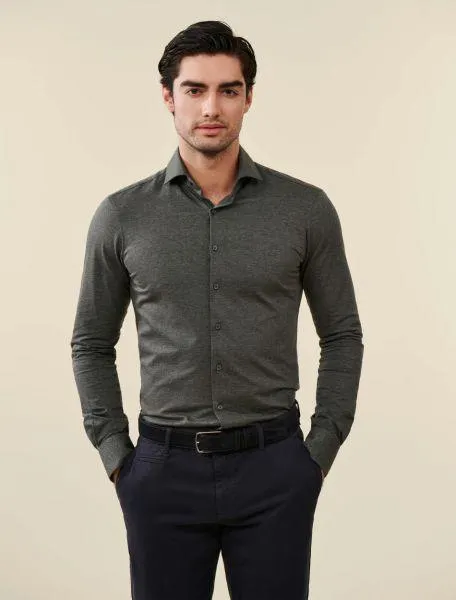 Briziano Overhemd Donkergroen