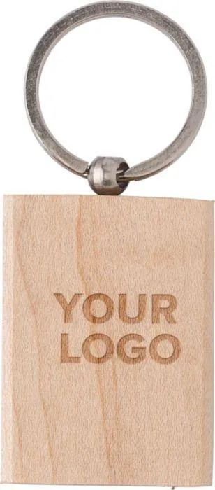 Sleutelhanger Wood Square