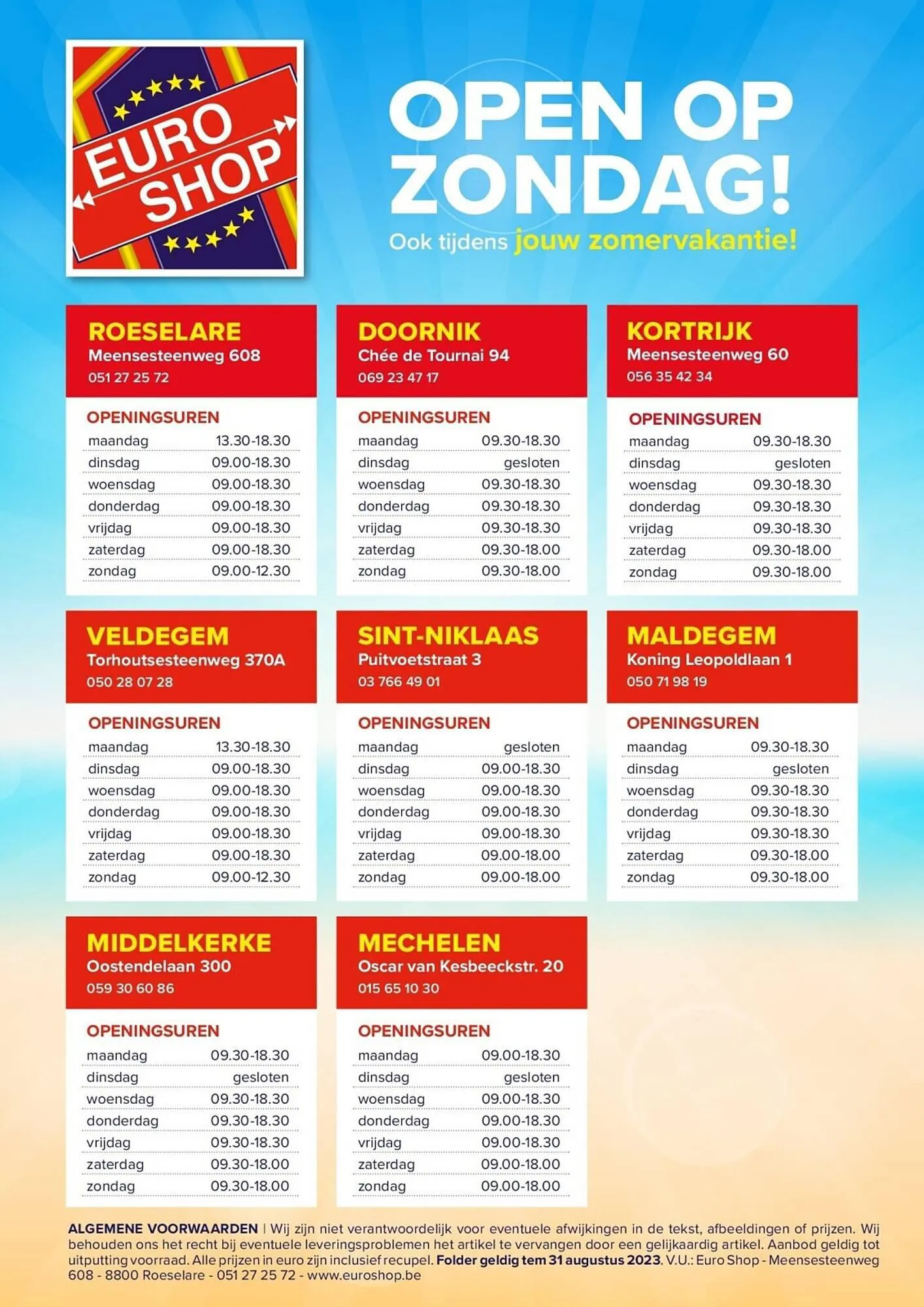 Euroshop Folder van 20 juli tot 31 augustus 2023 - folder pagina 58