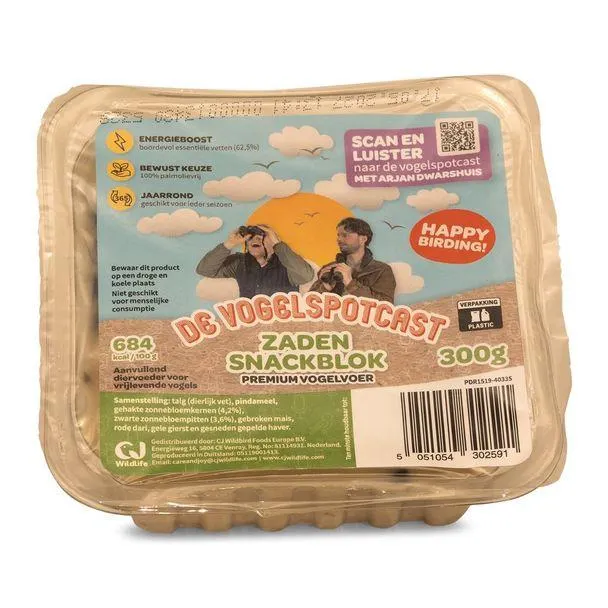 Vogelspotcast Zaden Snackblok