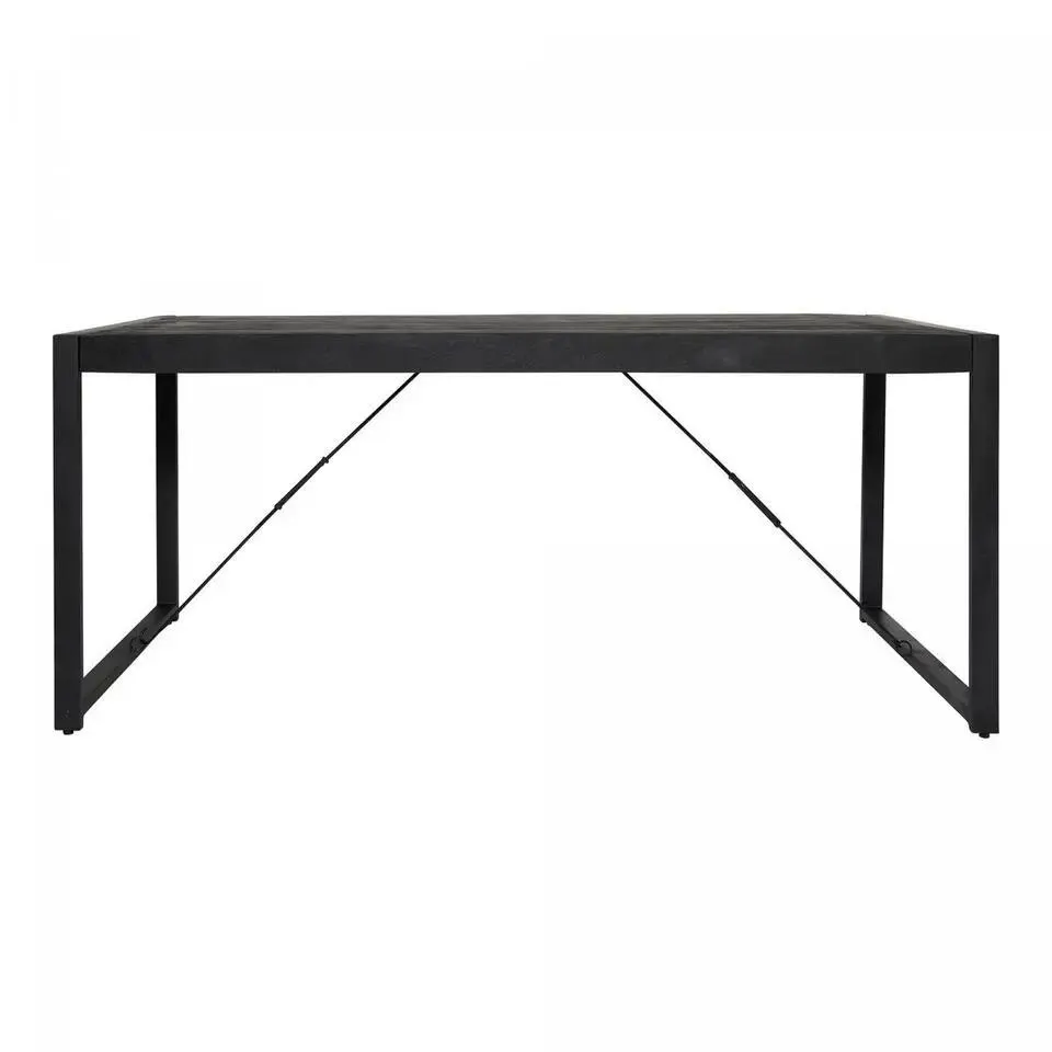 StarFurn - Rechthoekige eettafel Boaz - 220 cm - zwart