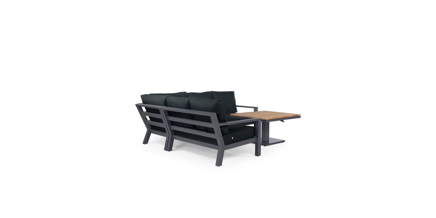Loungeset Timber 5 personen - Hoekopstelling