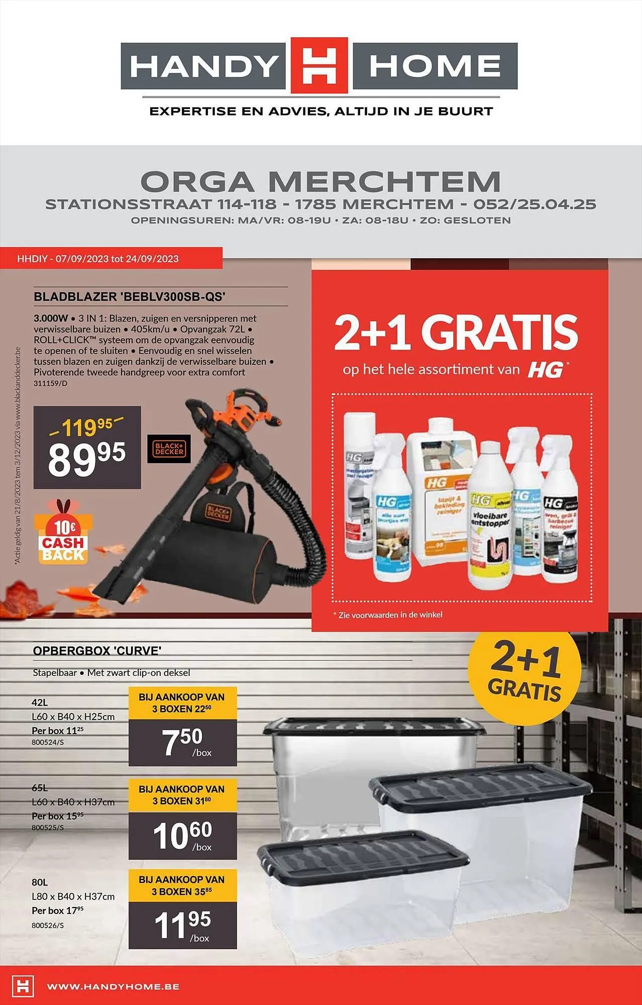 HandyHome folder van 8 september tot 24 september 2023 - folder pagina 1