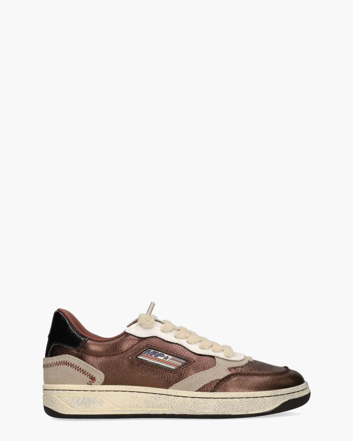 MRP31 V.39 Bordeauxrood/Beige Damessneakers