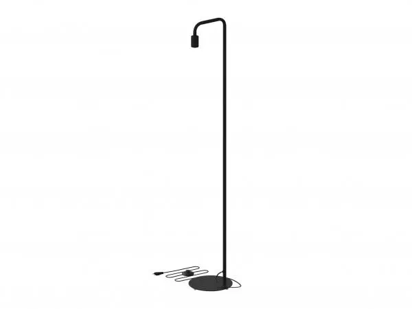 Vloerlamp U-LINE - Zwart metaal